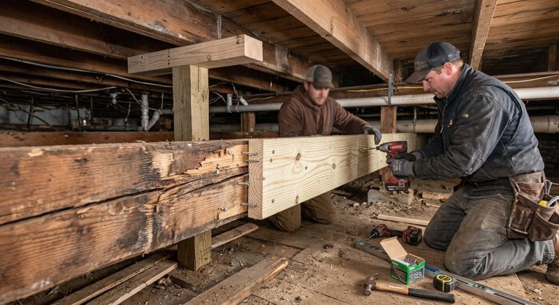 Foundation Joist Repair in Kansas City, KS
