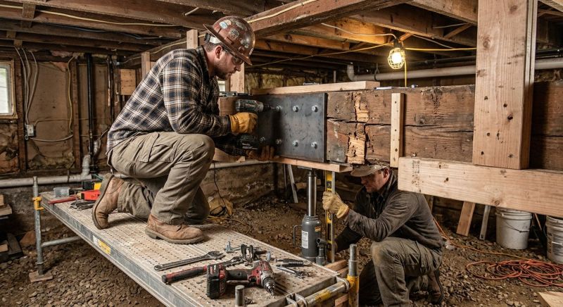 Basement Beam Repair in Kansas City, KS