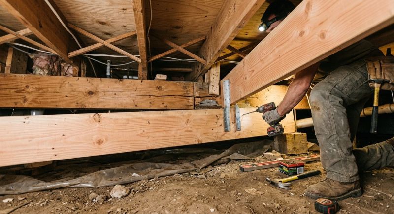 Basement Joist Repair in Wilmington, NC
