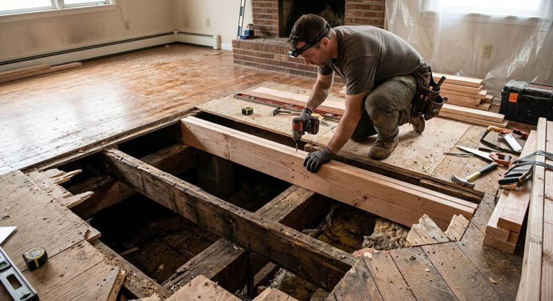 Floor Joist Repair in Kansas City, KS