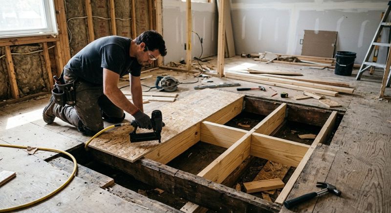 Floor Joist Repair in Kansas City, KS