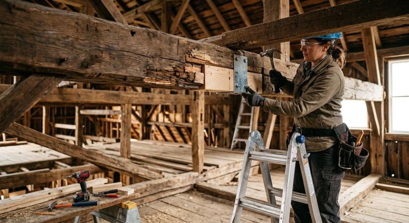Garage Beam Repair in Wilmington, NC