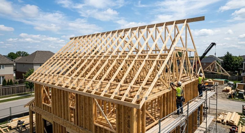 Hip Roof Framing in Conroe, TX