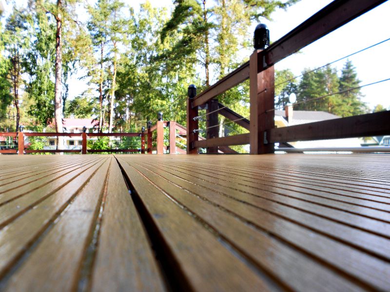 Redwood Deck Installation in Fairfield County, CT