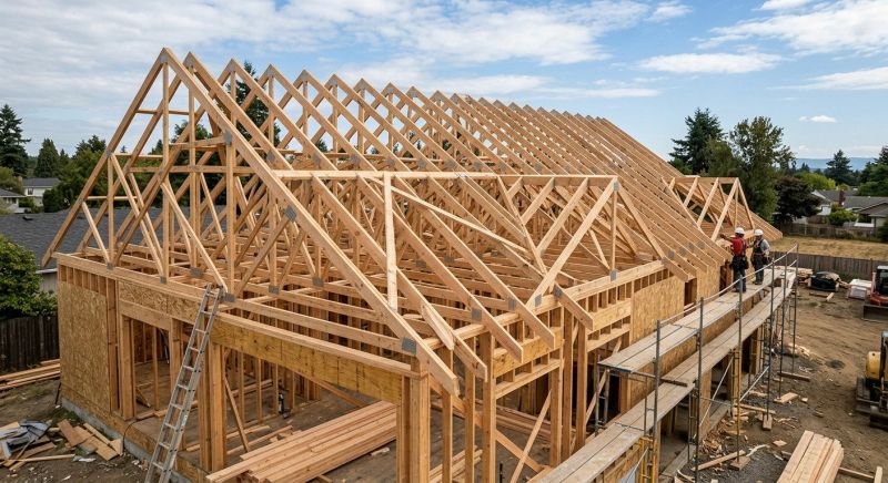 Roof Trusses Installation in Conroe, TX