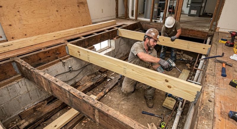 Subfloor Joist Replacement in Kansas City, KS