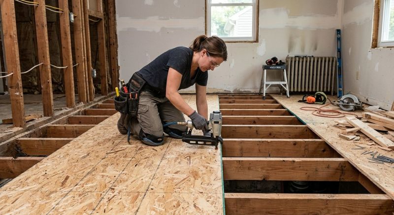 Subfloor Replacement in Kansas City, KS